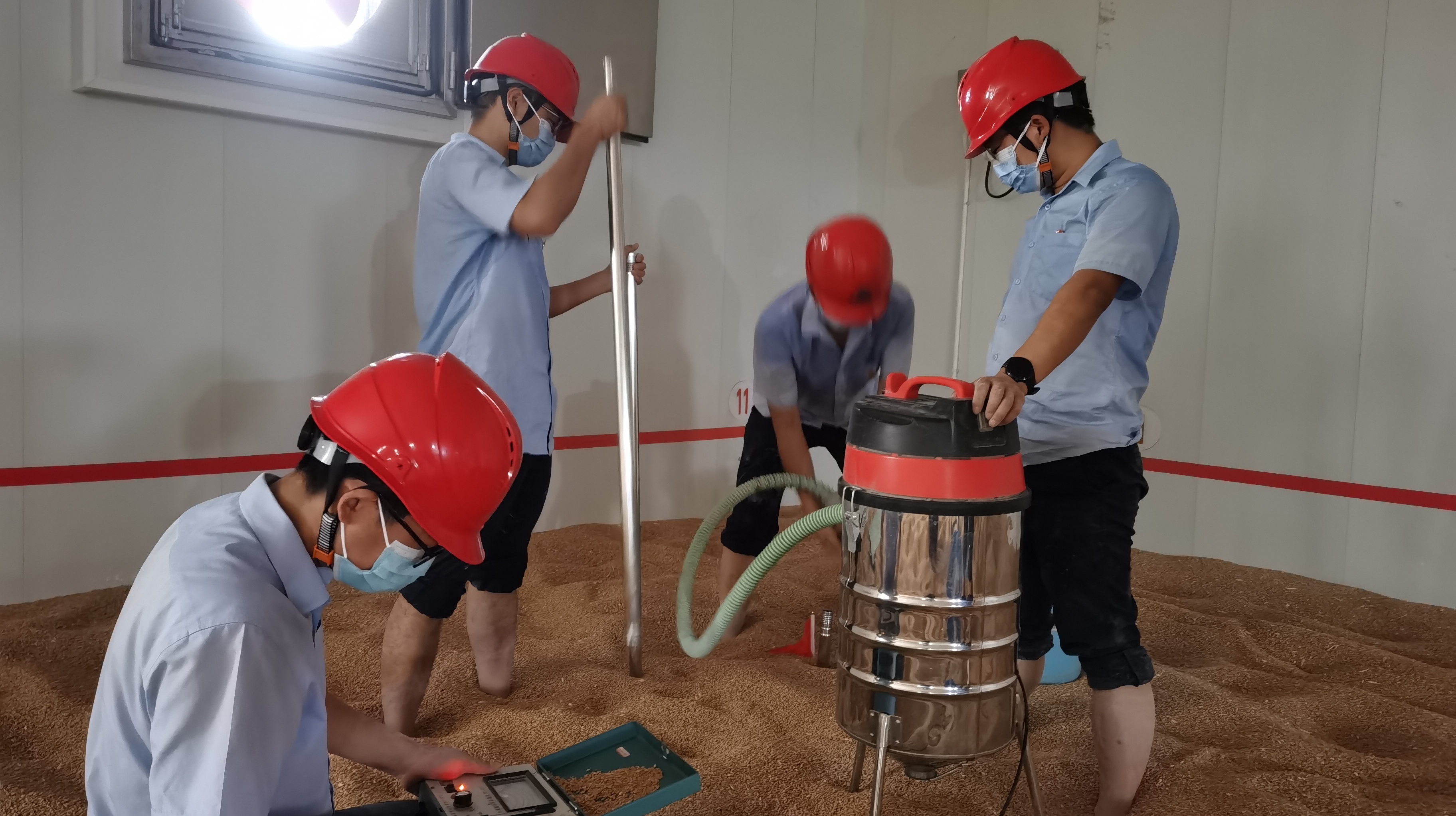 滚动2 收购后青年突击队混仓质检及扦样.jpg 凯旋娱乐网